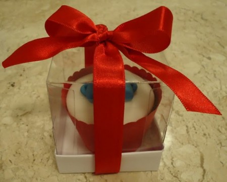 Cupcake como lembrancinha de chá de panela